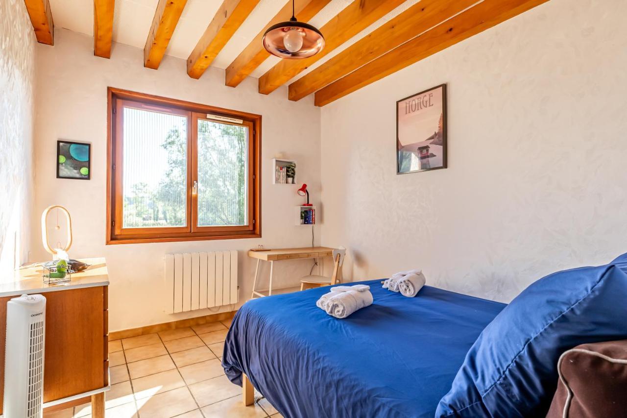 Grand appartement avec vue au calme, Lyon à 25km Communay Extérieur photo