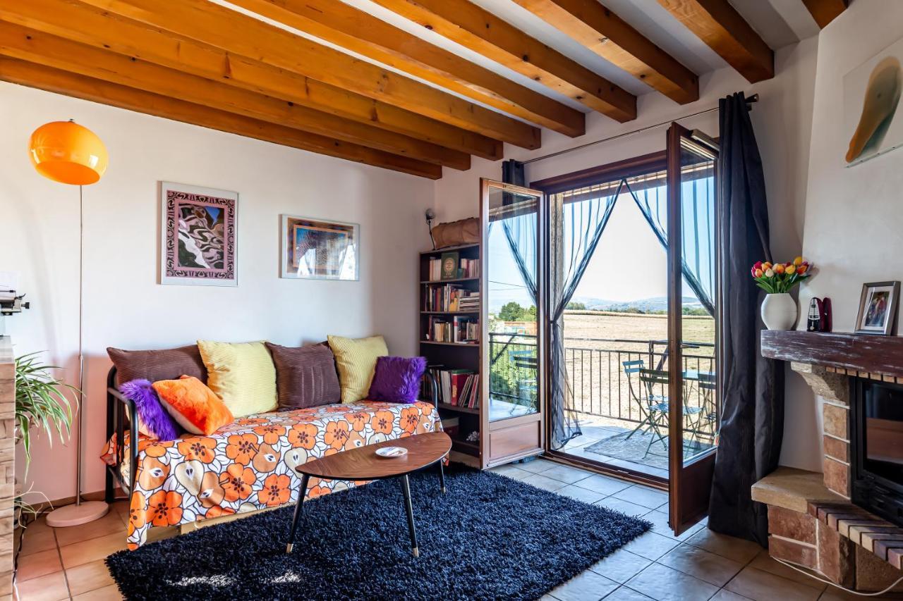 Grand appartement avec vue au calme, Lyon à 25km Communay Extérieur photo